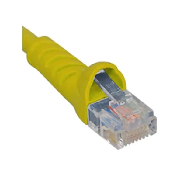 Icc ICPCSJ05YL Cat 5e Molded Boot Patch Cord 5 Feet