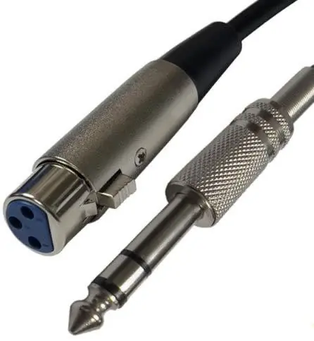 Calrad 10-148-10 Female XLR to 1/4 inches Stereo Plug 10 ft. Long