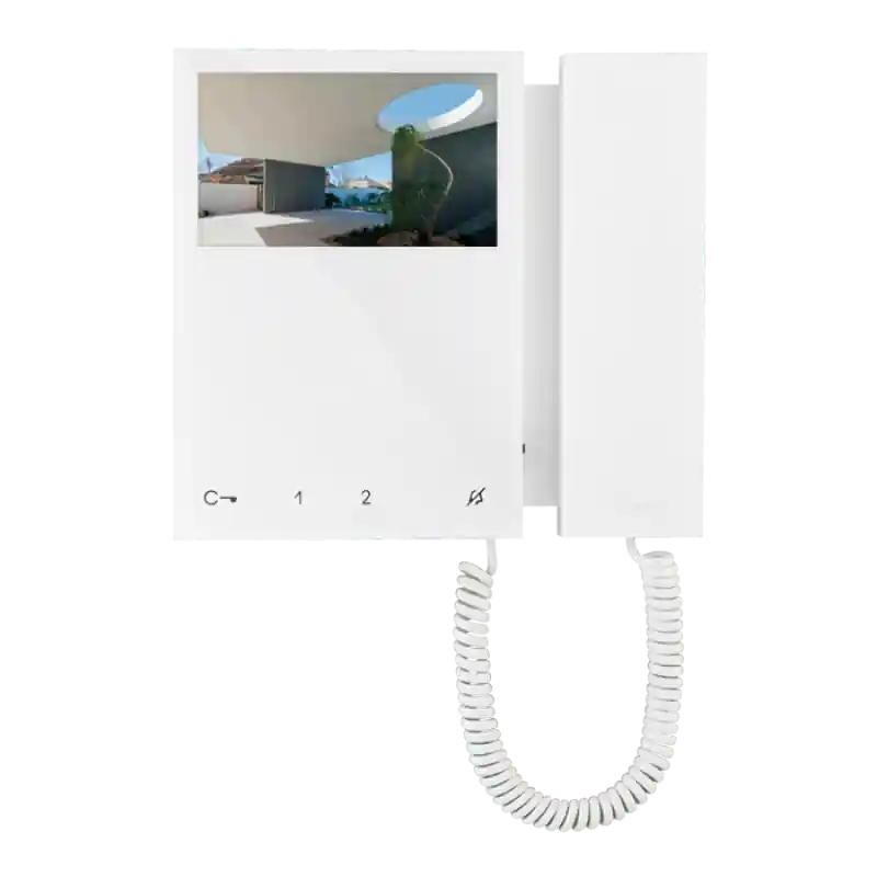Comelit 6701W Mini Color Monitor with Handset SBTOP System
