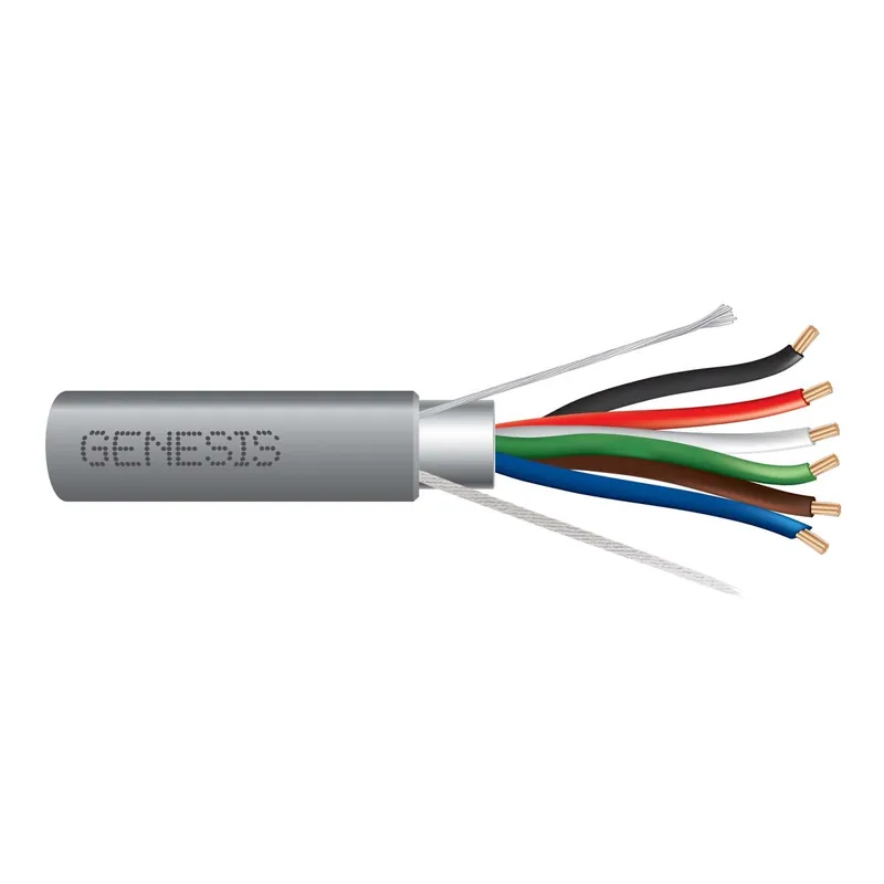 Genesis Cable 22161009 Multiconductor Shielded Cable 18-19 AWG 6/C 1000 FT