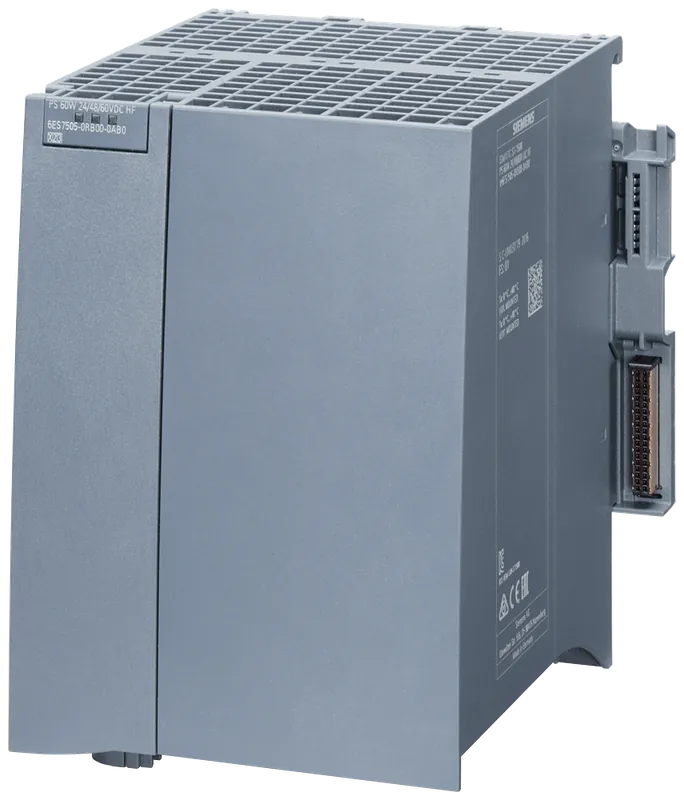 Siemens 6ES75050RB000AB0 Power Supply, 60W, 24/48/60V DC, S7-1500 Series 6ES7505-0RB00-0AB0