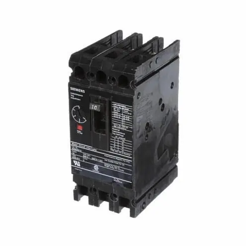 Siemens ED63A010 Sentron™ Type ED6 Low Voltage Molded Case Circuit Breaker 10 A