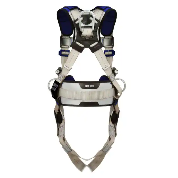 3M 1401110 DBI-SALA ExoFit X100 Comfort Construction Positioning Safety Harness, Back/Hip D-Rings, Small, Quick-Connect/Tongue Buckle