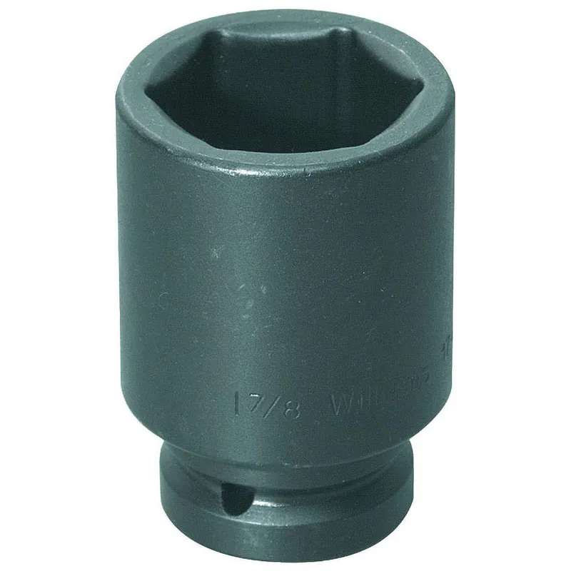 Williams JHW17-648 Socket, 4 Inch OAL, SAE, Deep Impact, 1 Inch Drive, 1 1/2 Inch