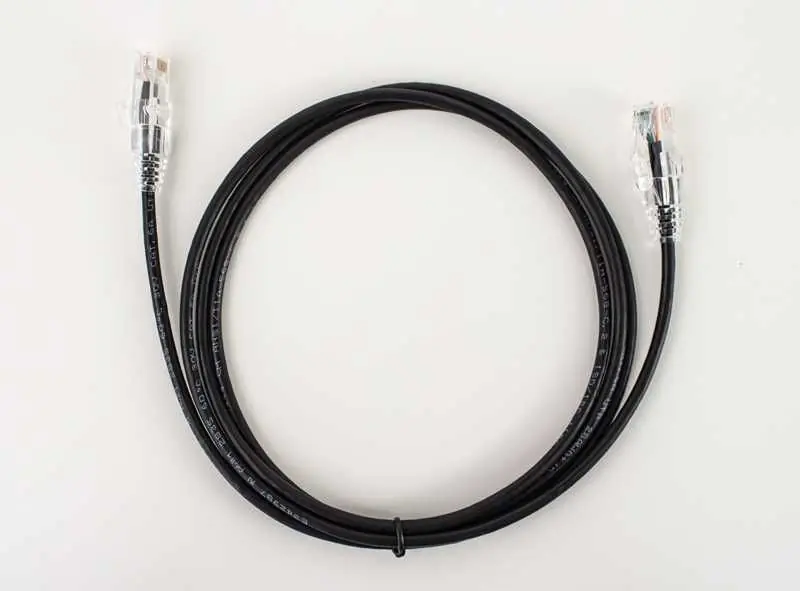 Vertical Cable 077-2064/7BK Cat6A Slim Snagless Patch Cord 7 feet