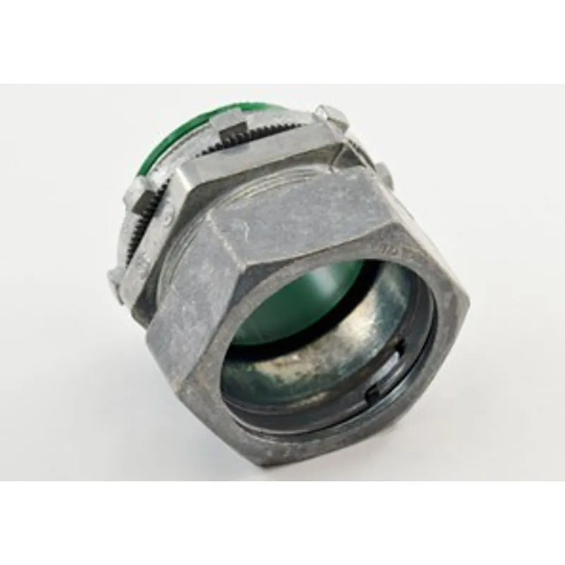 Bridgeport 254-DCI2 Connector, Compression, Zinc Die Cast, 1 1/2 Inch
