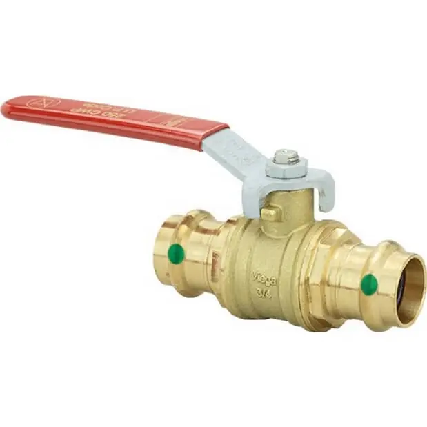 Viega VIE24025 ProPress Ball Valve w/ Metal Handle - Model 2973, 2 inches x 2 inches