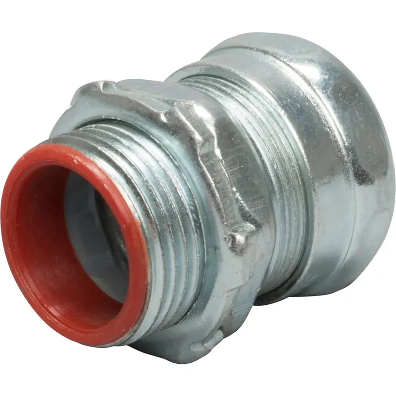 Topaz 653SI 1 inches Steel Compression Type Connector with Insulated Throat