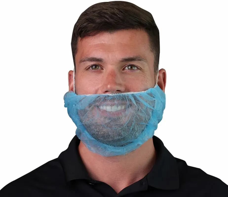 Vanguard B12N29 VGuard® Blue Polypropylene Beard Cover 18 ''