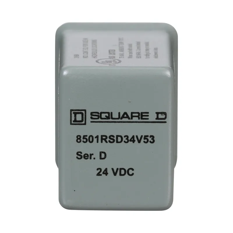Square D 8501RSD34V53 Relay 24 VDC 5 Amp 4PDT Socket Mount