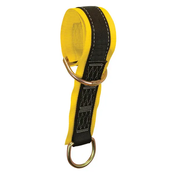Falltech 7336 Web Pass-through Anchor Sling with 2 D-rings and 3 inches Wear Pad, 3 feet Long