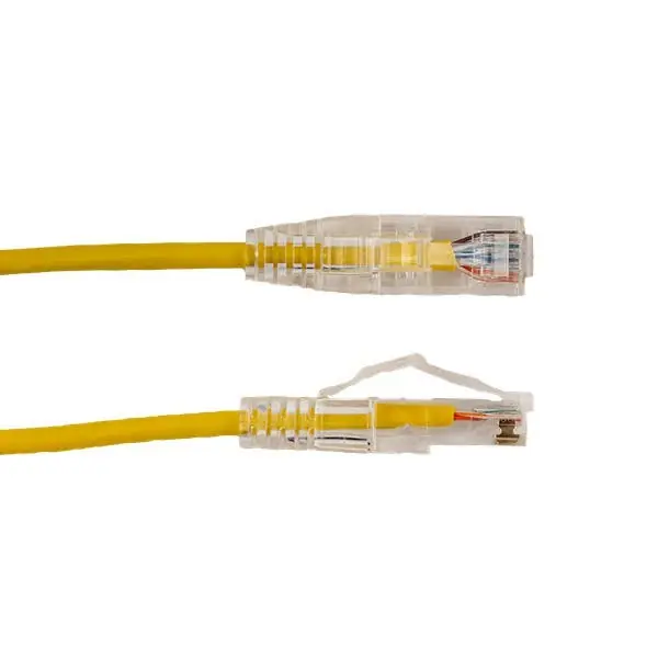 Vertical Cable 077-2054/5YL CAT6A 5 ft. Slim Type Patch Cord