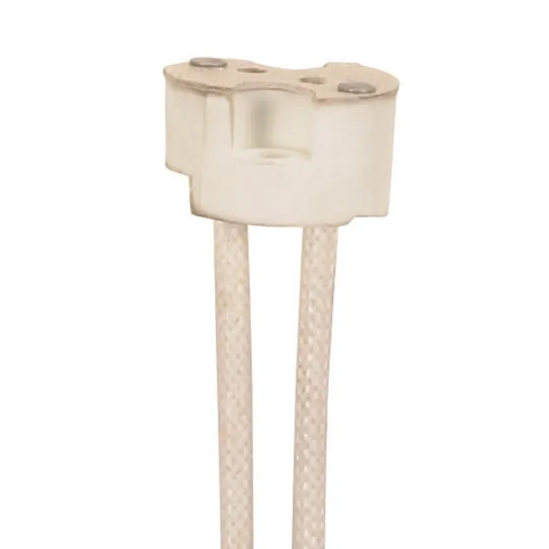 Satco 80-2049 Round Halogen Socket w/12-in. Leads