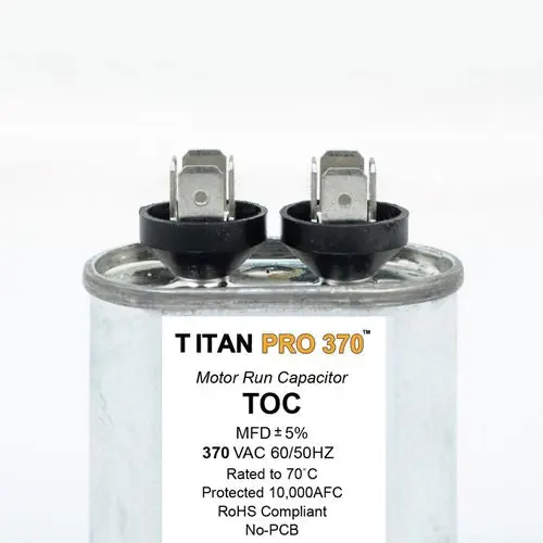 Diversitech TOC2 Titan Pro Capacitor 2 MFD 370V Oval