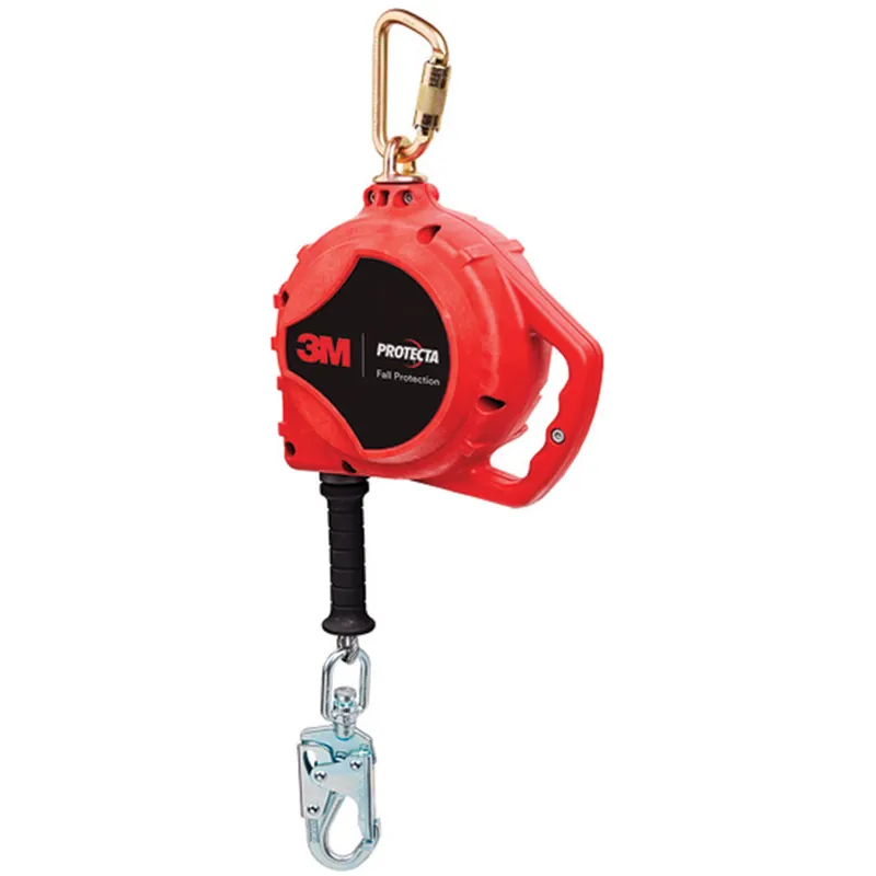 3M 3590036 Protecta Self Retracting Lifeline, Galvanized Cable & Steel Swivel Snap Hook, 33 feetL