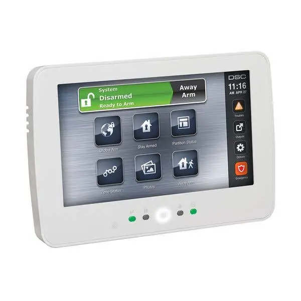 Dsc 80007917 hs2tchp n, 7 inches touchscreen alarm keypad w/prox support