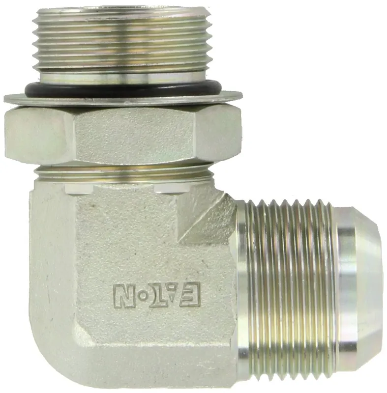Eaton 2062-16-16S Aeroquip Steel Flared Tube Fitting 90 Degree Elbow 1 inches Male JIC x 1 inches O-Ring Boss Male