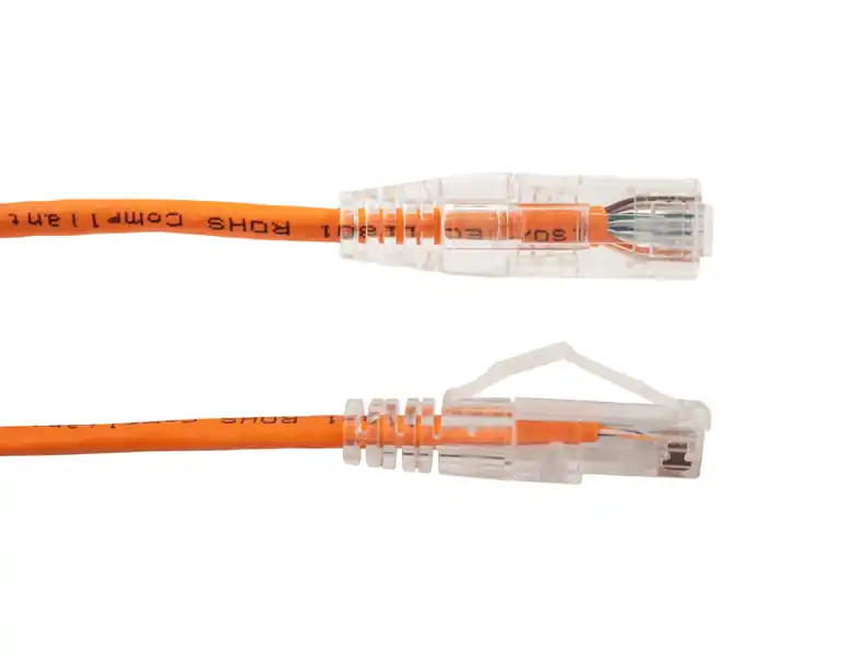 Vertical Cable 077-2014/05OR CAT6A 6 in. Slim Type Patch Cord