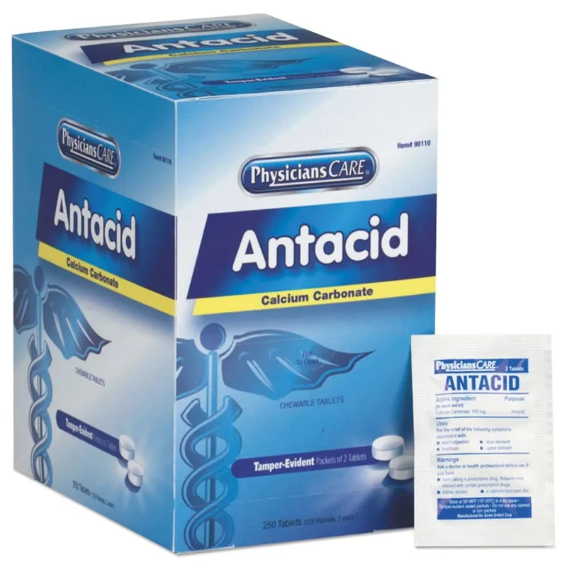 First Aid 90110 Physicianscare Antacid - 125x2/Box
