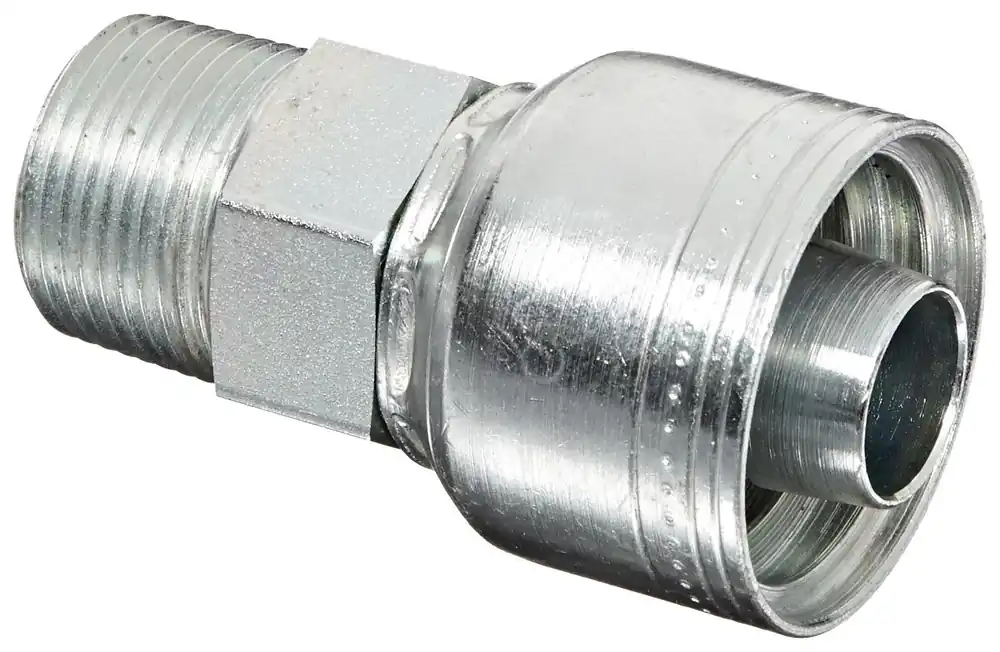 Eaton 1AA12MP12 Aeroquip Carbon Steel Global TTC Crimp Hose Fitting 3/4 inches Hose ID, 3/4 inches - 1 Thread