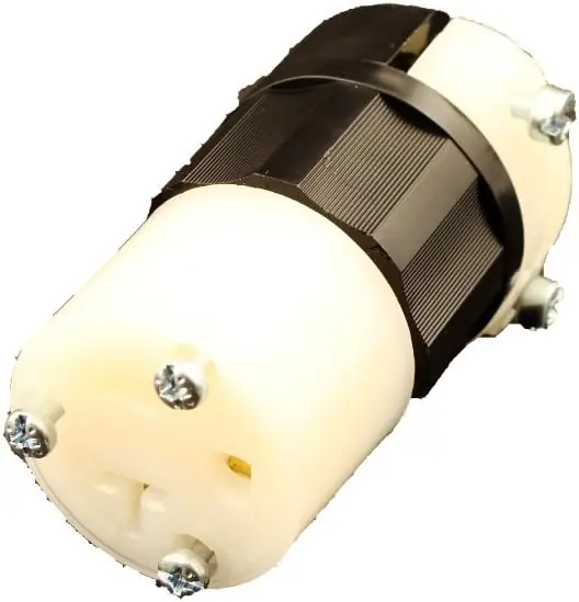 Leviton 8319-C Connector Straight Blade Hospital Grade Grounding