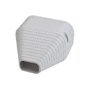 Rectorseal SEN-140-W Slimduct End Fitting (6 inches L x 5-3/4 inches W x 3-3/8 inches H)