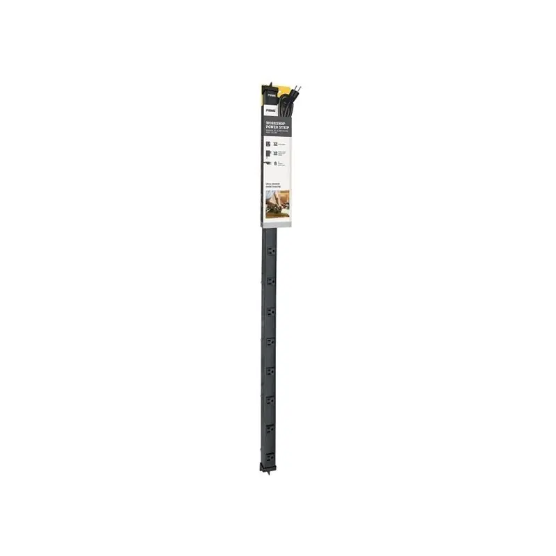 Prime Wire & Cable PB800012 12-outlet 4ft Power Strip with 6ft Cord