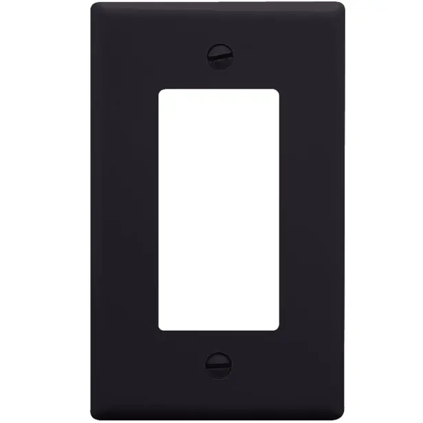 Icc IC107DFSBK Decorex Faceplate With One Insert Space In Single Gang