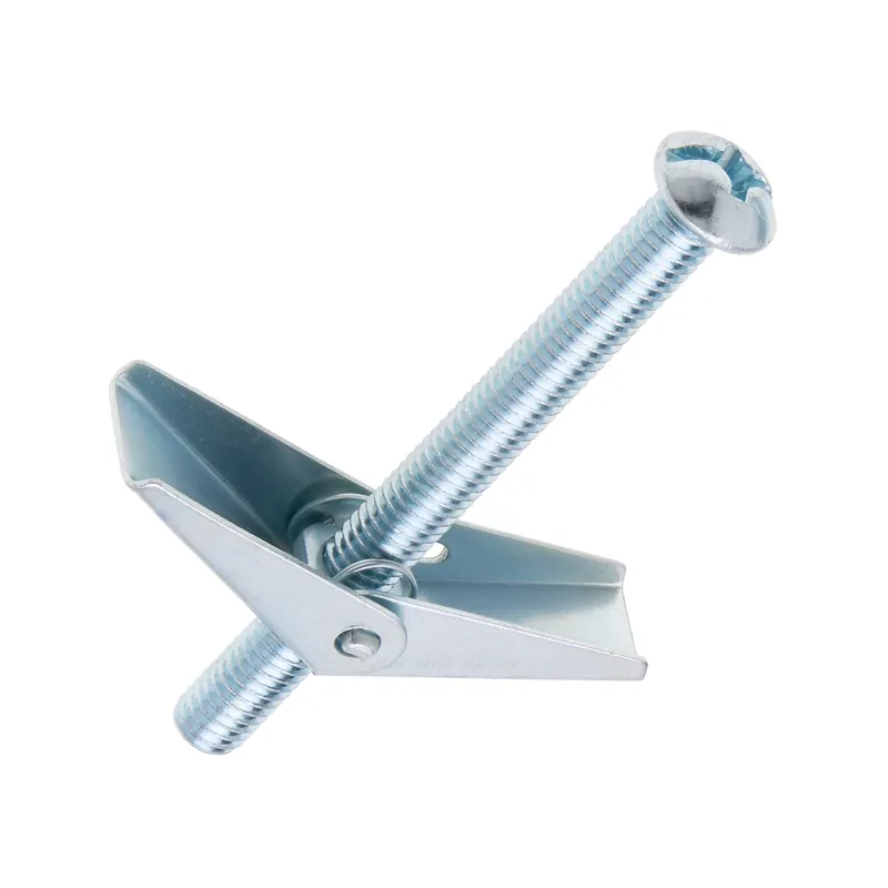 Metallics J1508 Spring Wing Toggle Bolt 3/16 inches (10-24) x 5 Round Head (Pack of 50)