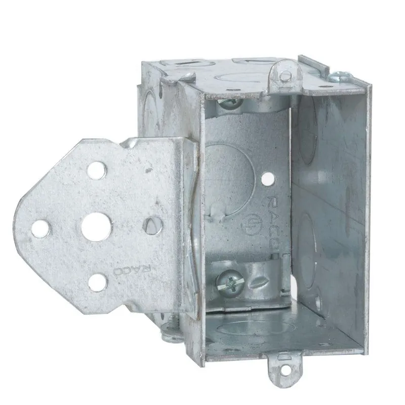 Raco 603 2 x 3 x 3-1/2 Inch 18 In. Pre-Galvanized Steel B Bracket Mount Gangable Switch Box
