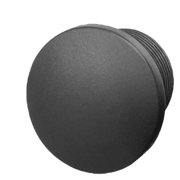 Siemens 3SB3921-0AA Black Round Sealing Plug with Lock Nut