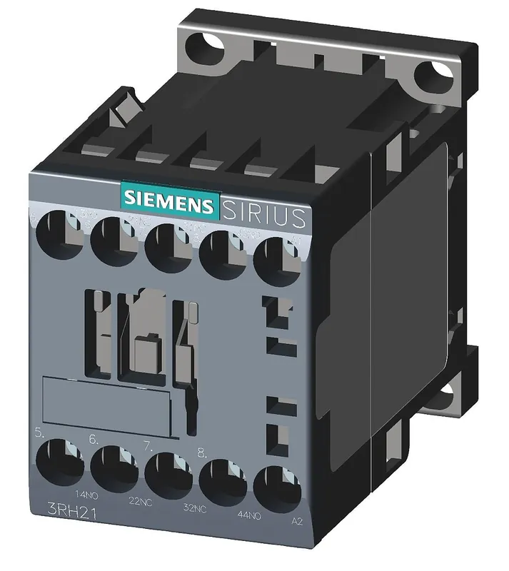 Siemens 3RH21221AB00 IEC Control Relay, 2NO/2NC, 10A, 24VAC