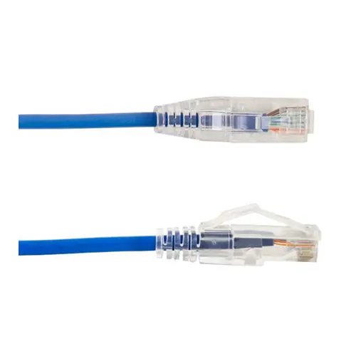 Vertical Cable 077-2074/10BL Cat6A Slim Snagless Patch Cord 10 feet