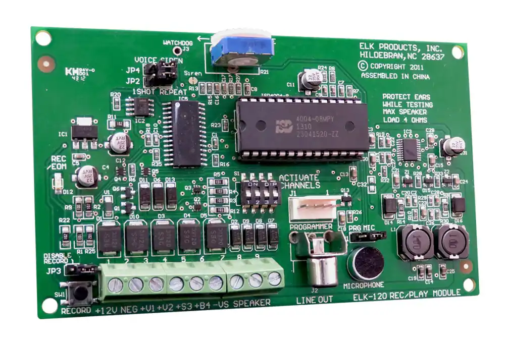 Elk Elk-120 4-Channel Recordable Voice and Siren Driver