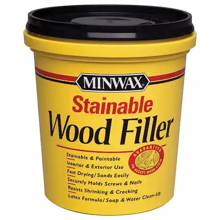 Zoro G7776644 Minwax 16 Oz Natural Stainable Wood Filler Interior / Exterior Wood Filler
