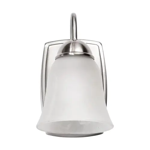 Satco 62-1567 Vanity Light with Alabaster Glass 8W