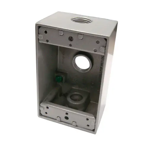 Mulberry Metal Products 30201Z Weather-Proof Box 3-Hole 1/2 inches