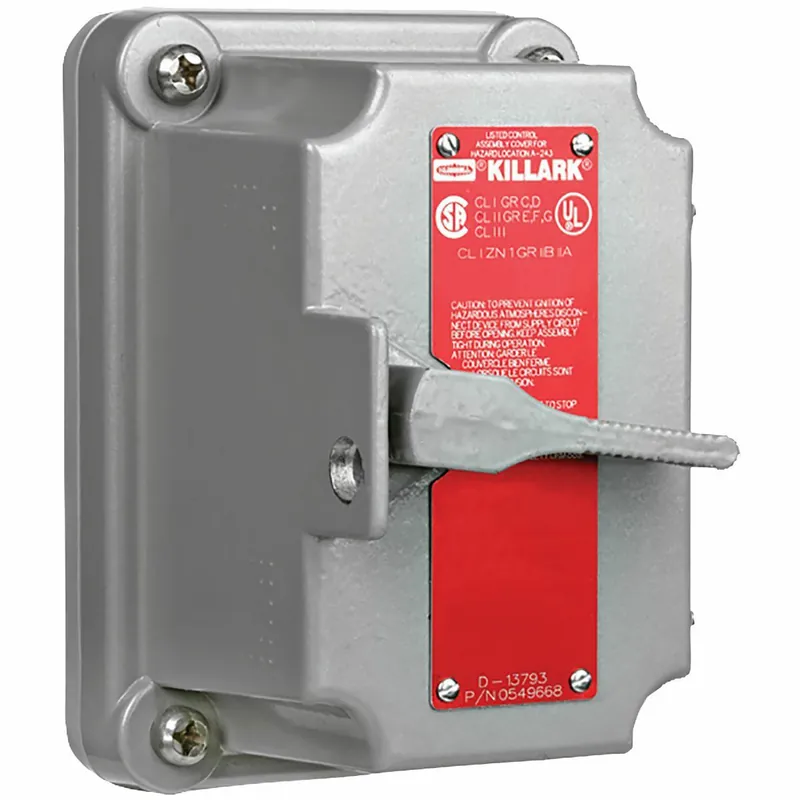 Killark FXS-4C FXS Series Aluminum 4-Way Tumbler Switch Cover With Device - Factory Sealed - 20A