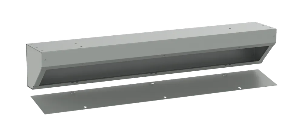 Nvent Hoffman AT8836 Angled Trough, NEMA Type 1, 8x 8x 36