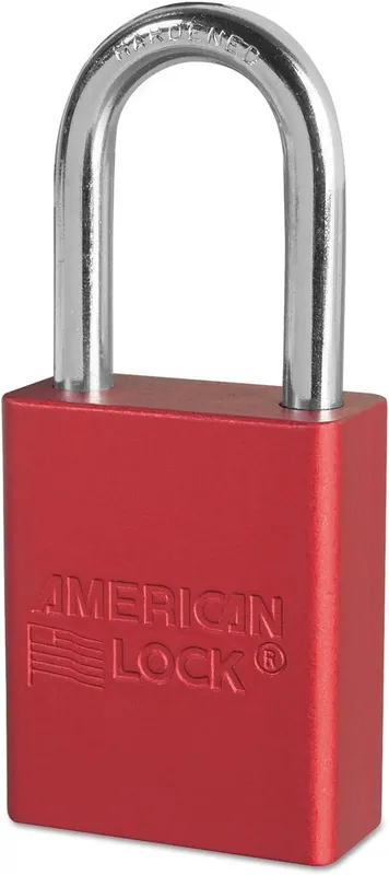 American Lock A1106red-kd Solid Aluminum Padlock 1 1/2-Inch Wide