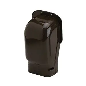 Rectorseal SW-100-B Slimduct Wall Inlet (8 inches L x 5 inches L x 3-3/8 inches H)