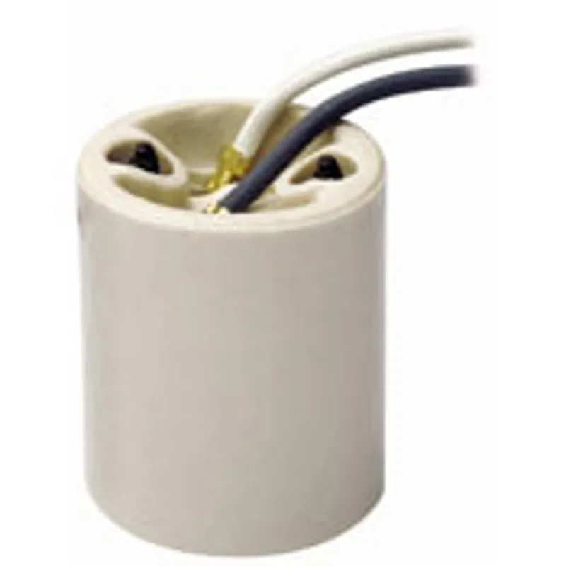 Leviton 10085-5 medium base one-piece keyless incandescent glazed porcelain lampholder
