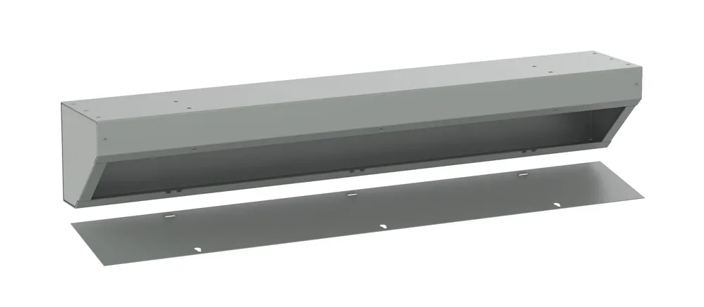 Nvent Hoffman AT6648 Angled Trough, NEMA Type 1, 6x6x48