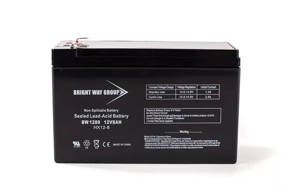 Bright Way BW1280-F1 BW 1280 F1 - 12V 8Ah SLA Battery