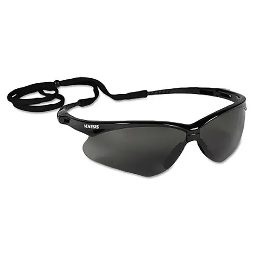 Jackson 22475 V30 Nemesis Safety Glasses - Black Frame Smoke Anti-Fog Lens - 1 Each