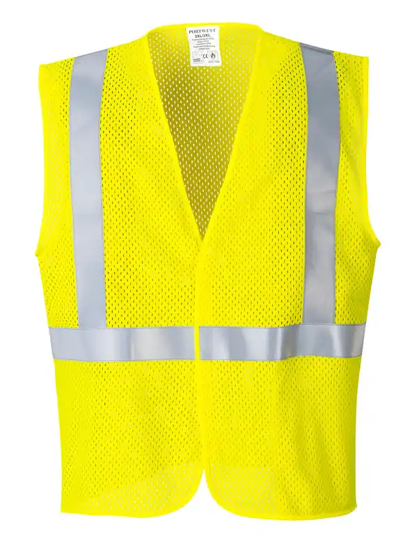 Portwest UMV21 Flame Resistant Mesh Safety Vest Arc Rated Class 2