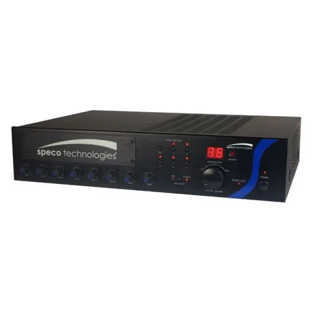 Speco PBM60A PA Mixer Amplifier with Module Bay 60W