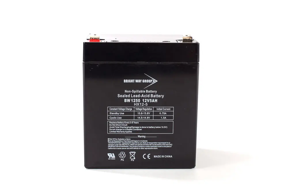 Bright Way BW1250-F1 BW 1250 - F1 12V 5AH SLA Battery