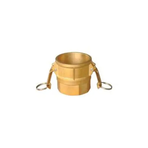 Midland 44948 Cam & Groove Coupler 4 inches Type D x 4 inches FIP Brass