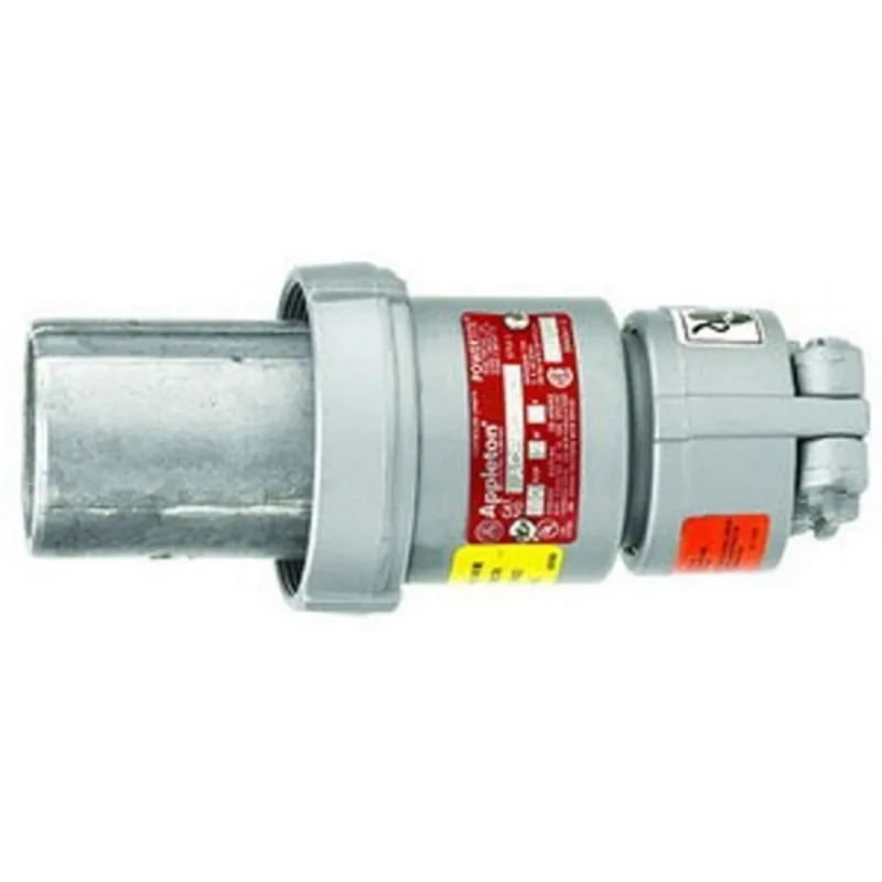 Appleton ACP6044BCRS Powertite Style 1 Reverse Service Pin and Sleeve Clamping Ring Plug 60 AMP 600/250 Volt AC/DC 4-Pole 4-Wire
